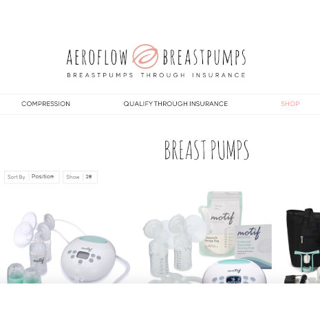 Aeroflow Breastpumps home page